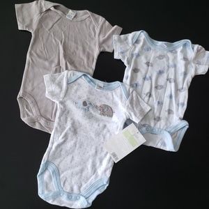 3 lil boy onesies.